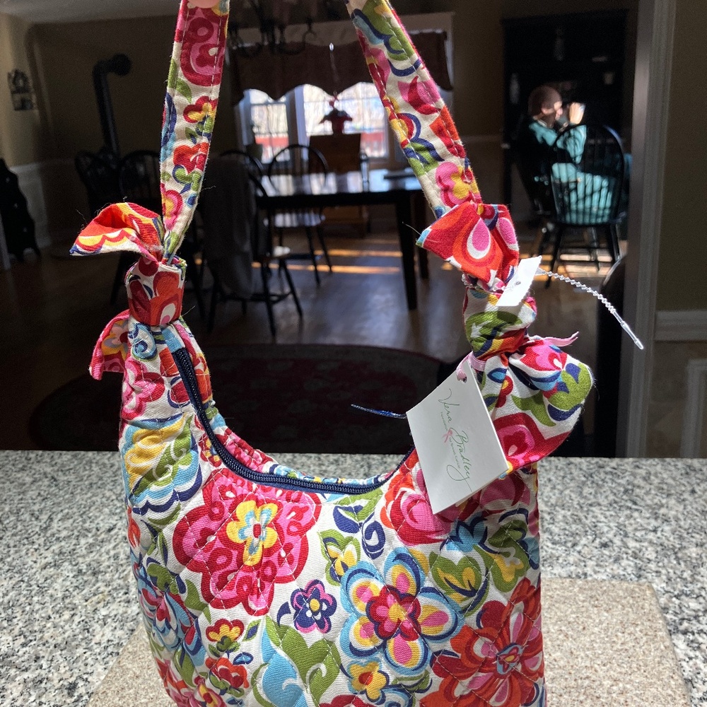 NEW Vera Bradley Quilted Floral Satchel